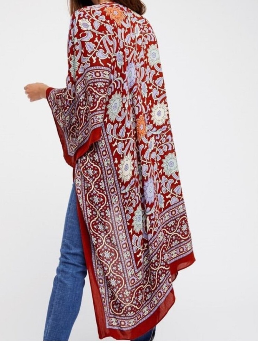 Free People Magic Dance Border Print Kimono